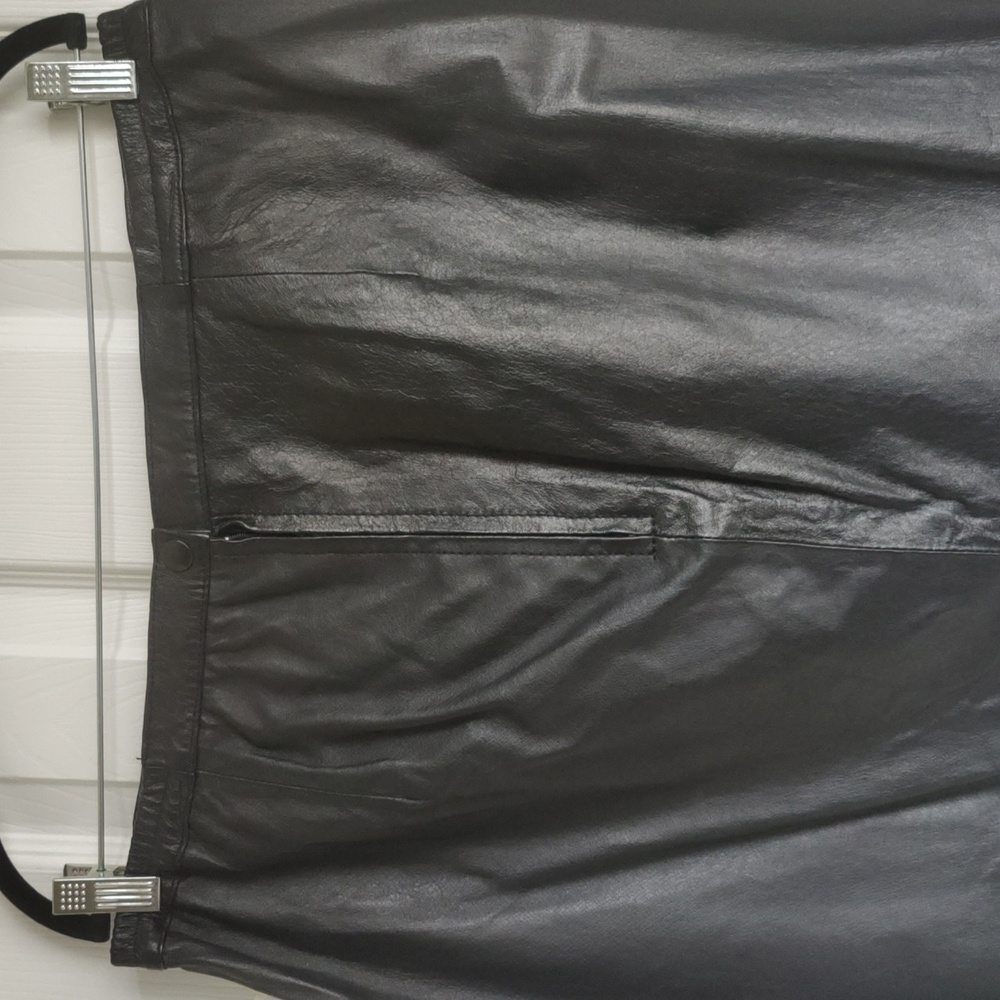 Comint Vintage Leather Midi Skirt - Picture 3 of 7